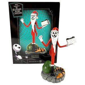 NEW Dept 56 The Nightmare Before Christmas Jack Steals Christmas Figurine Disney